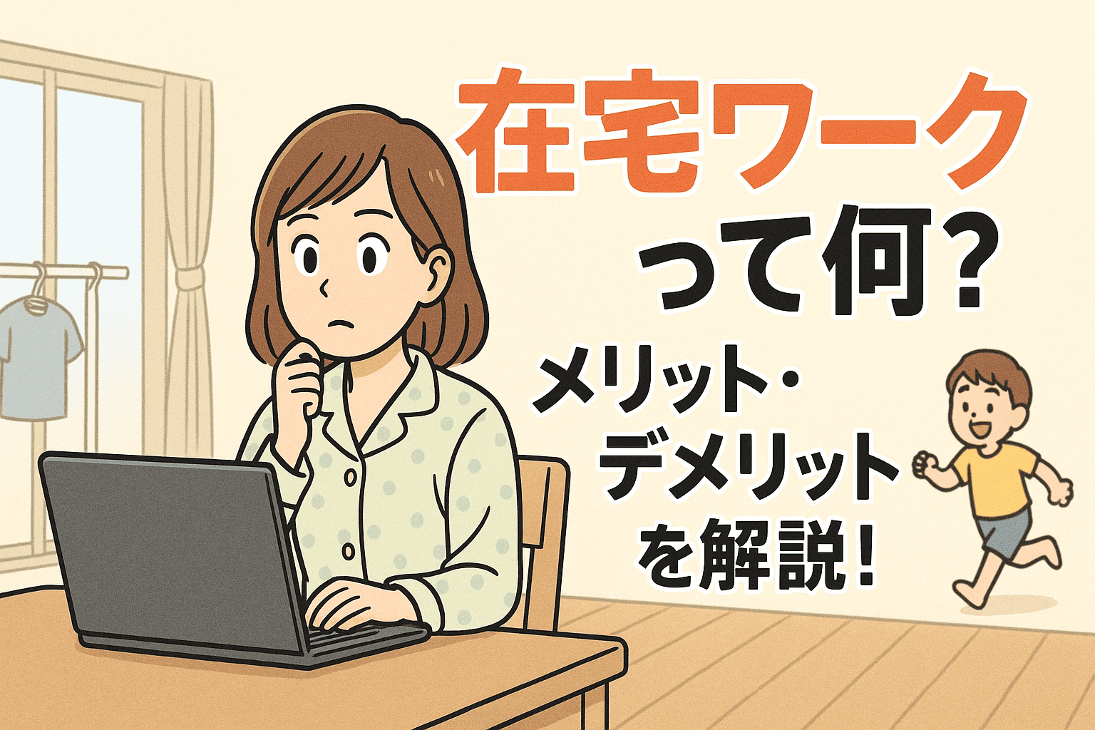 在宅ワークって何？メリット・デメリットをわかりやすく解説【初心者向け】